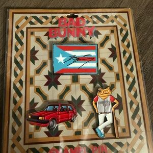 Bad Bunny Enamel Pin Set